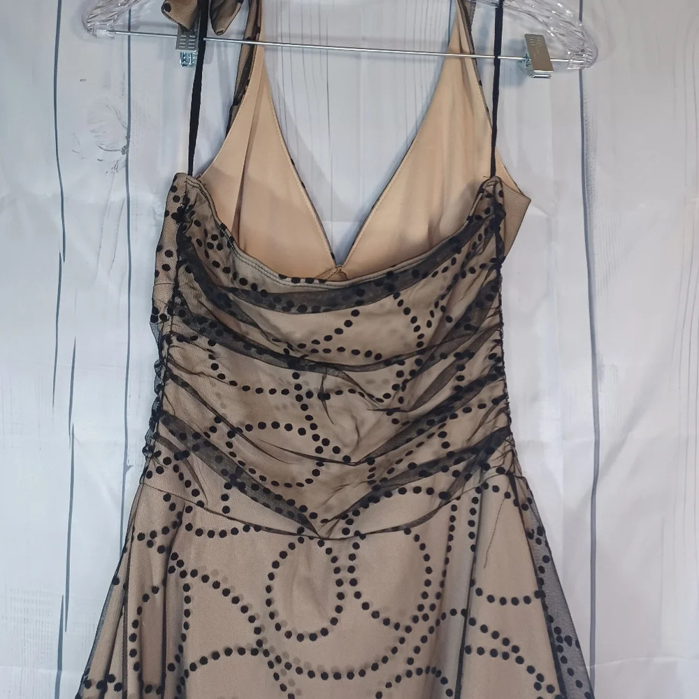 Ruby Rox Y2K Whimsigoth Halter Style Dress With Lace Overlay - Picture 8 of 9